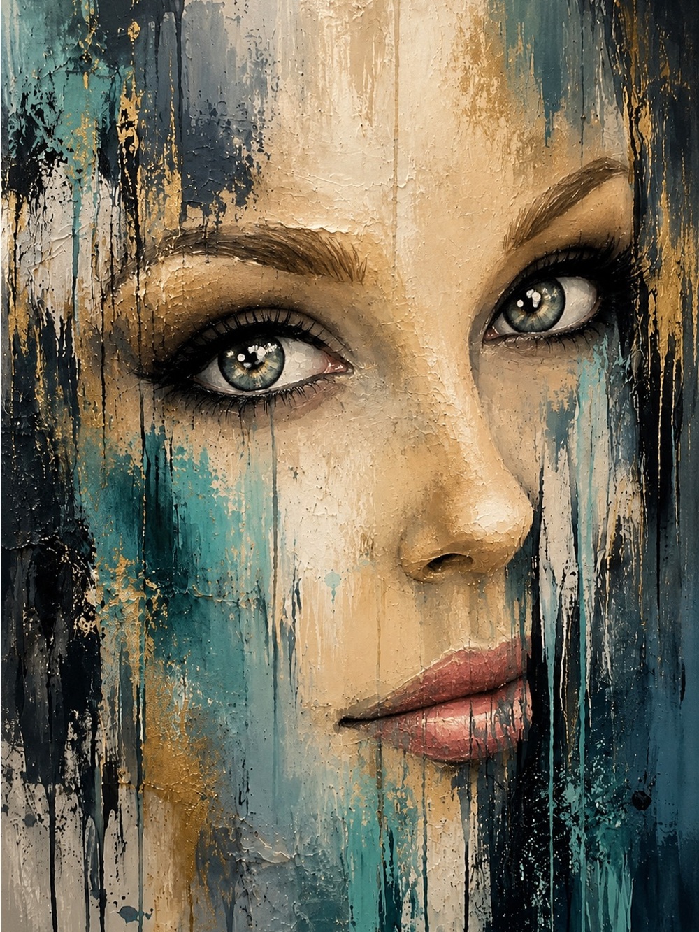 Source Unknown Blue & Gold Liquid Eyeshadow Duo for Women